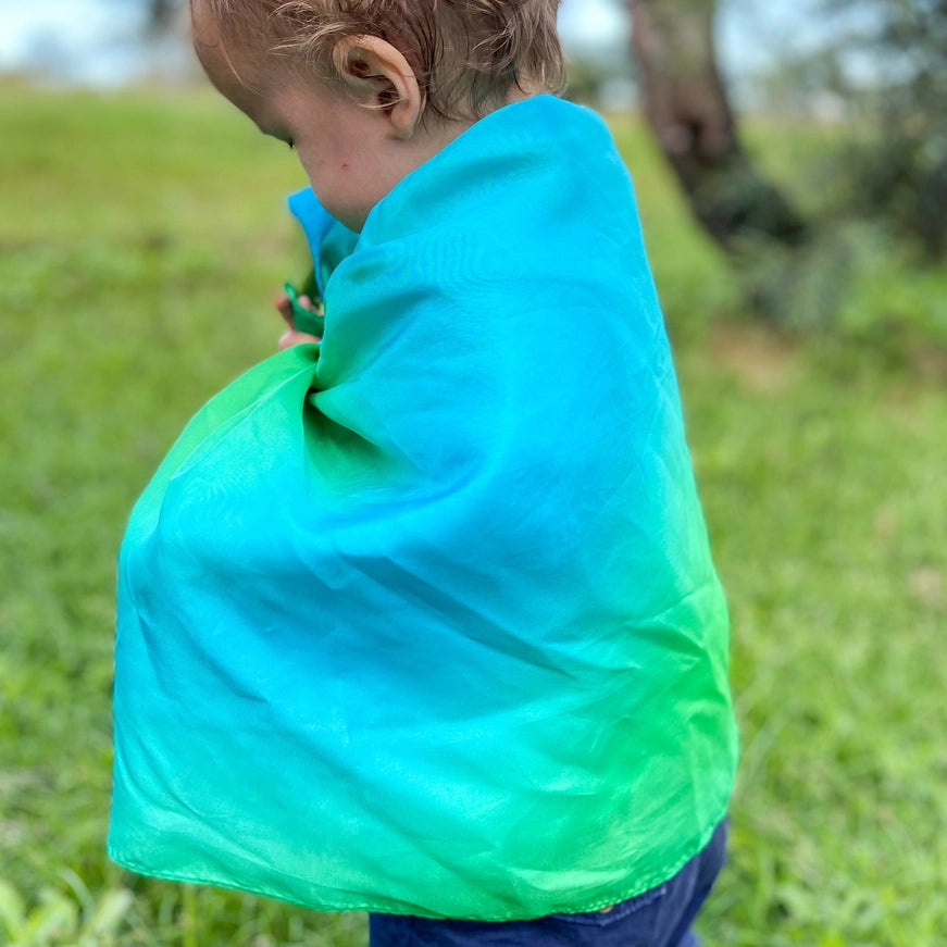 Play Silkies Earth Playsilk - 35 x 35 inch | | Play Silkies | Little Acorn to Mighty Oaks
