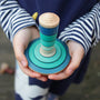 Mader 'My First Spinning Top' with Starter - Ice | Toy | Mader Kreiselmanufaktur | Little Acorn to Mighty Oaks