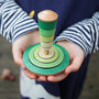 Mader 'My First Spinning Top' with Starter - Grass | Toy | Mader Kreiselmanufaktur | Little Acorn to Mighty Oaks