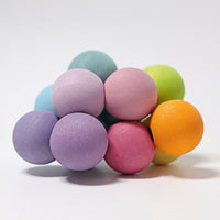 Grimm's Grasping Toy - Pastel Beads | | Grimm's Spiel and Holz | Little Acorn to Mighty Oaks
