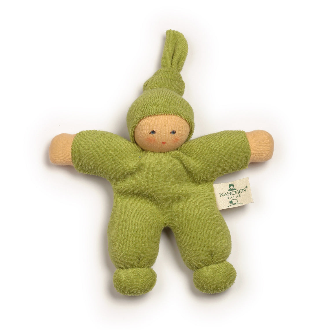 Nanchen Organic Waldorf Doll - Pimpel - Green - 17cm | | Nanchen | Little Acorn to Mighty Oaks