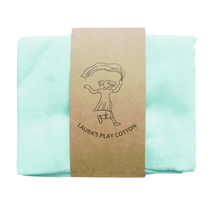 Laura's Play Cotton - Light Green - 35 x 35 inches - Organic Cotton | | Laura's Play Cotton | Little Acorn to Mighty Oaks