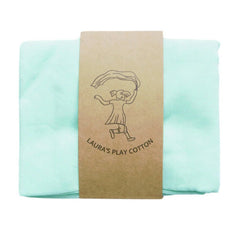 Laura's Play Cotton - Light Green - 35 x 35 inches - Organic Cotton