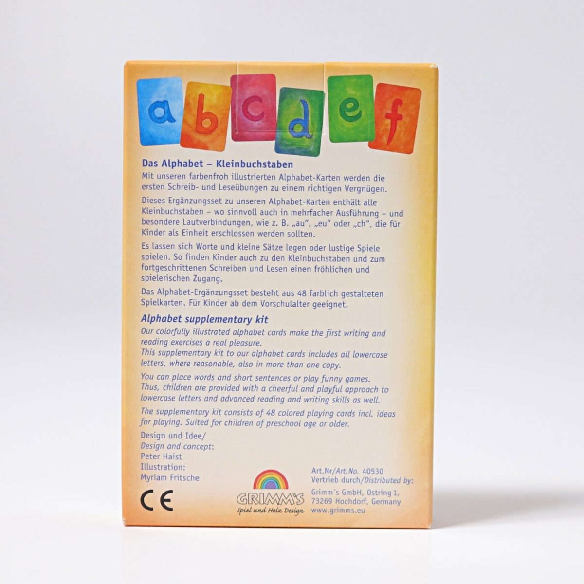 Grimm's Alphabet Cards - Lower Case | | Grimm's Spiel and Holz | Little Acorn to Mighty Oaks