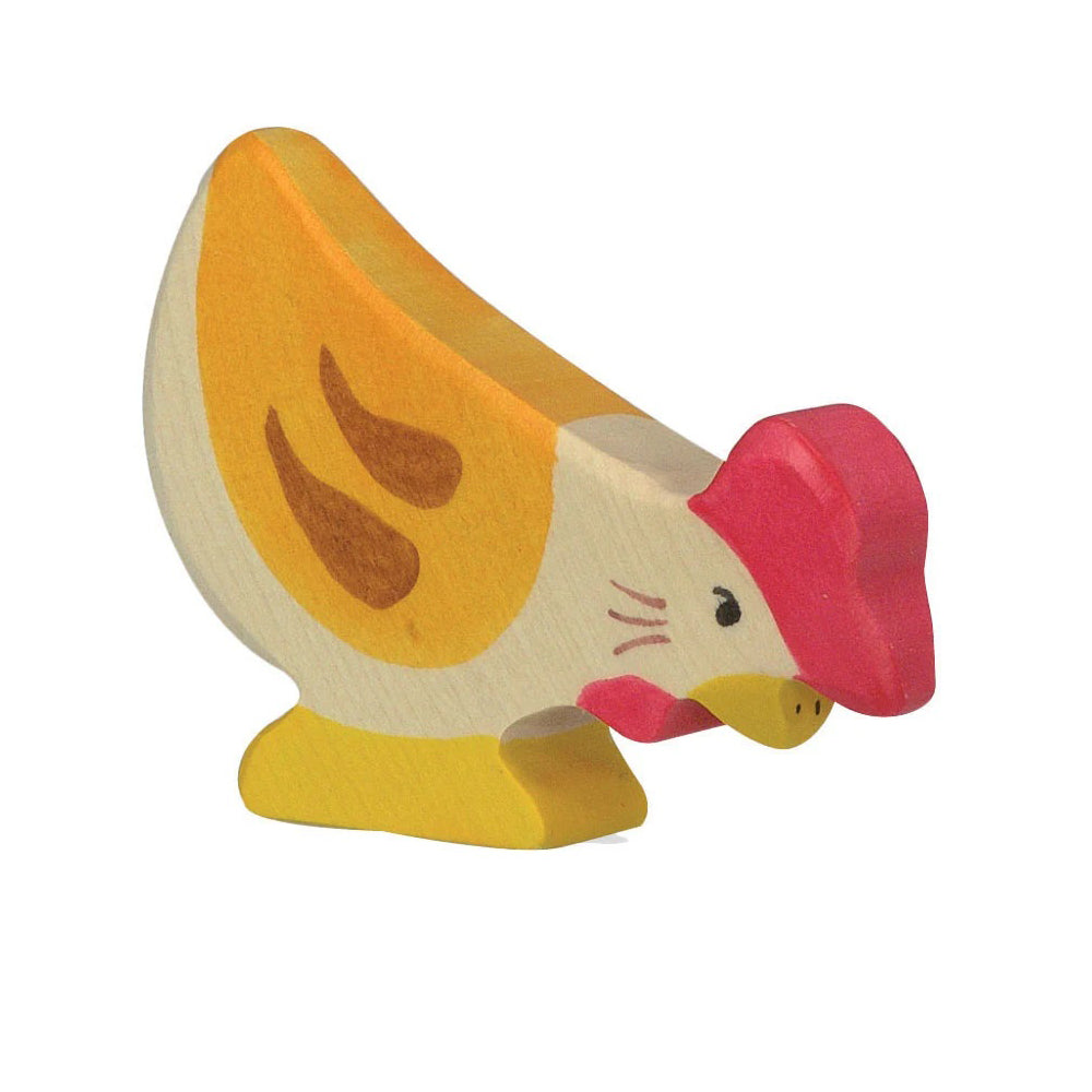 Holztiger Pecking Hen