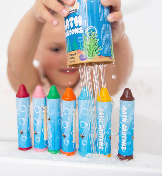 Honeysticks Beeswax Bath Crayons - Super Jumbo 7 Pack | | Honeysticks | Little Acorn to Mighty Oaks