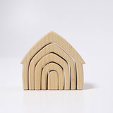 Grimm's Natural House Stacker | | Grimm's Spiel and Holz | Little Acorn to Mighty Oaks