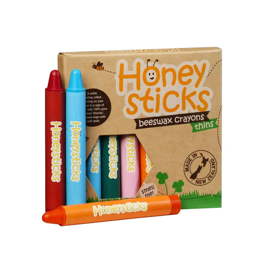 Honeysticks Beeswax Crayons - 8 Pack - Stage 3 Crayons | | Honeysticks | Little Acorn to Mighty Oaks