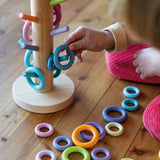 Grimm's Pastel Sorting Helper for Building Rings | | Grimm's Spiel and Holz | Little Acorn to Mighty Oaks