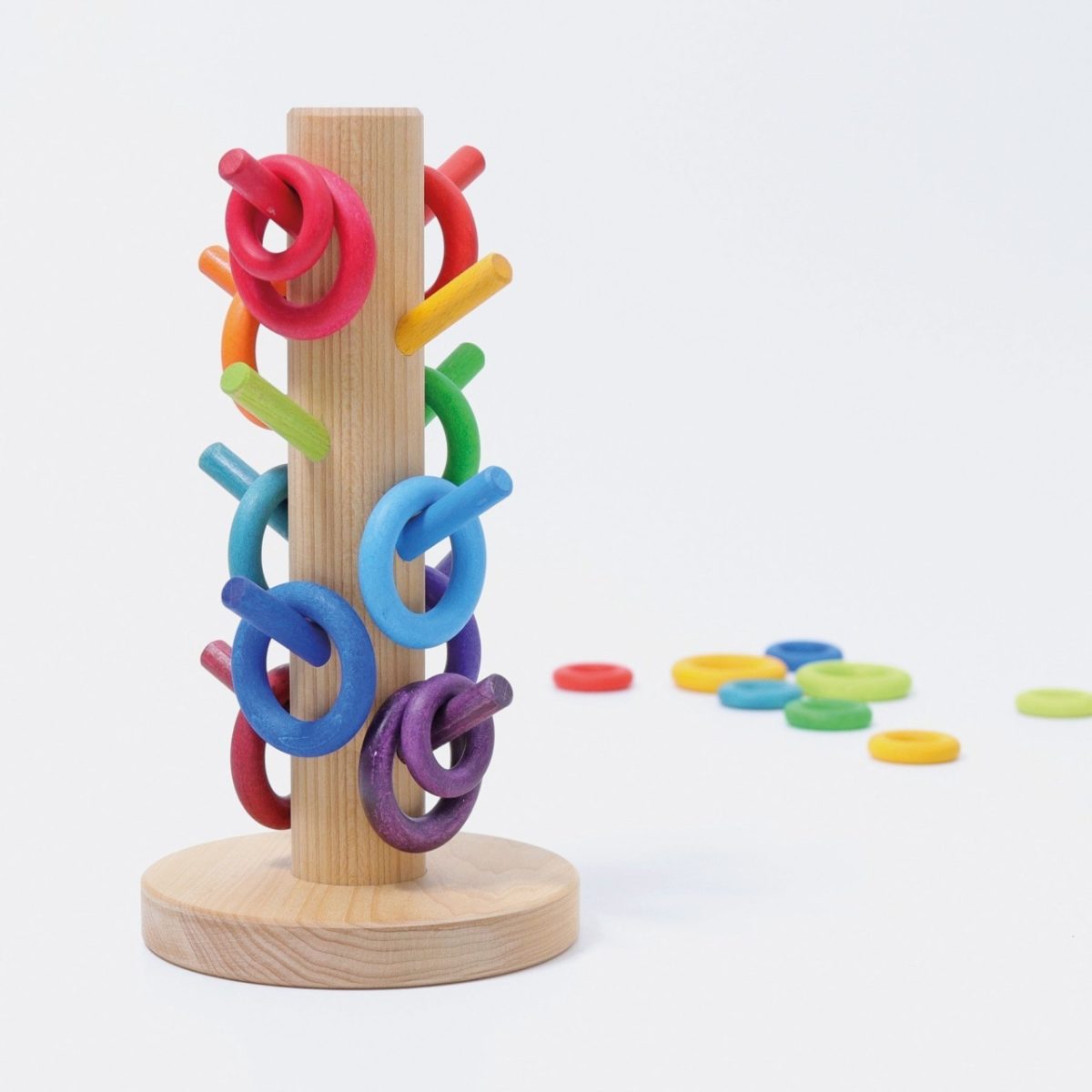 Grimm's Sorting Helper Building Rings Rainbow | | Grimm's Spiel and Holz | Little Acorn to Mighty Oaks