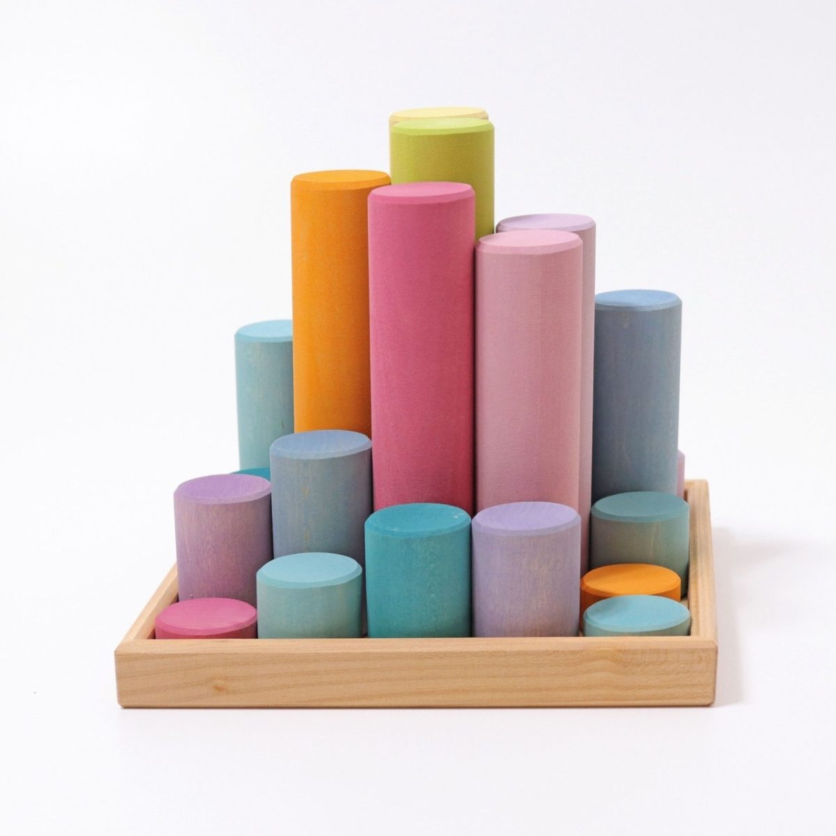 Grimm's Large Building Rollers Pastel | | Grimm's Spiel and Holz | Little Acorn to Mighty Oaks