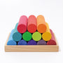 Grimm's Large Building Rollers Rainbow | | Grimm's Spiel and Holz | Little Acorn to Mighty Oaks