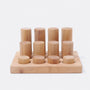 Grimm's Stacking Game Small Natural Rollers | | Grimm's Spiel and Holz | Little Acorn to Mighty Oaks