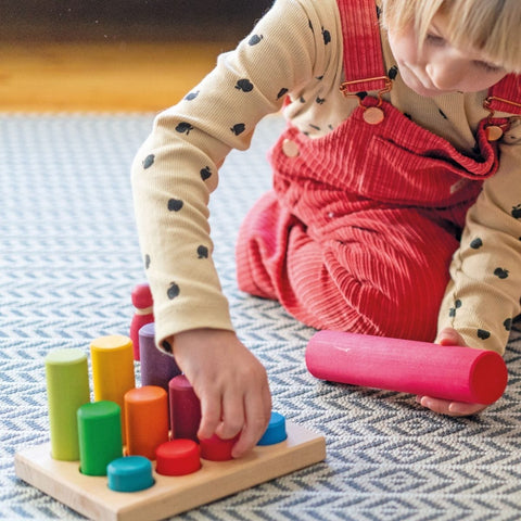 Grimm's Stacking Game Small Rainbow Rollers