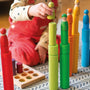 Grimm's Large Building Rollers Rainbow | | Grimm's Spiel and Holz | Little Acorn to Mighty Oaks