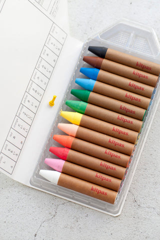 Kitpas Window Crayons - Large 12 Colours