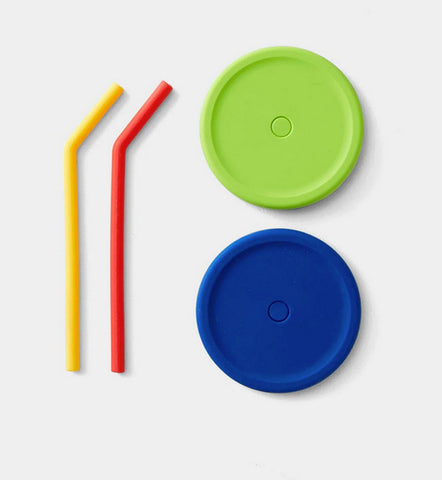 PlanetBox Silicone Straw and Lid Set