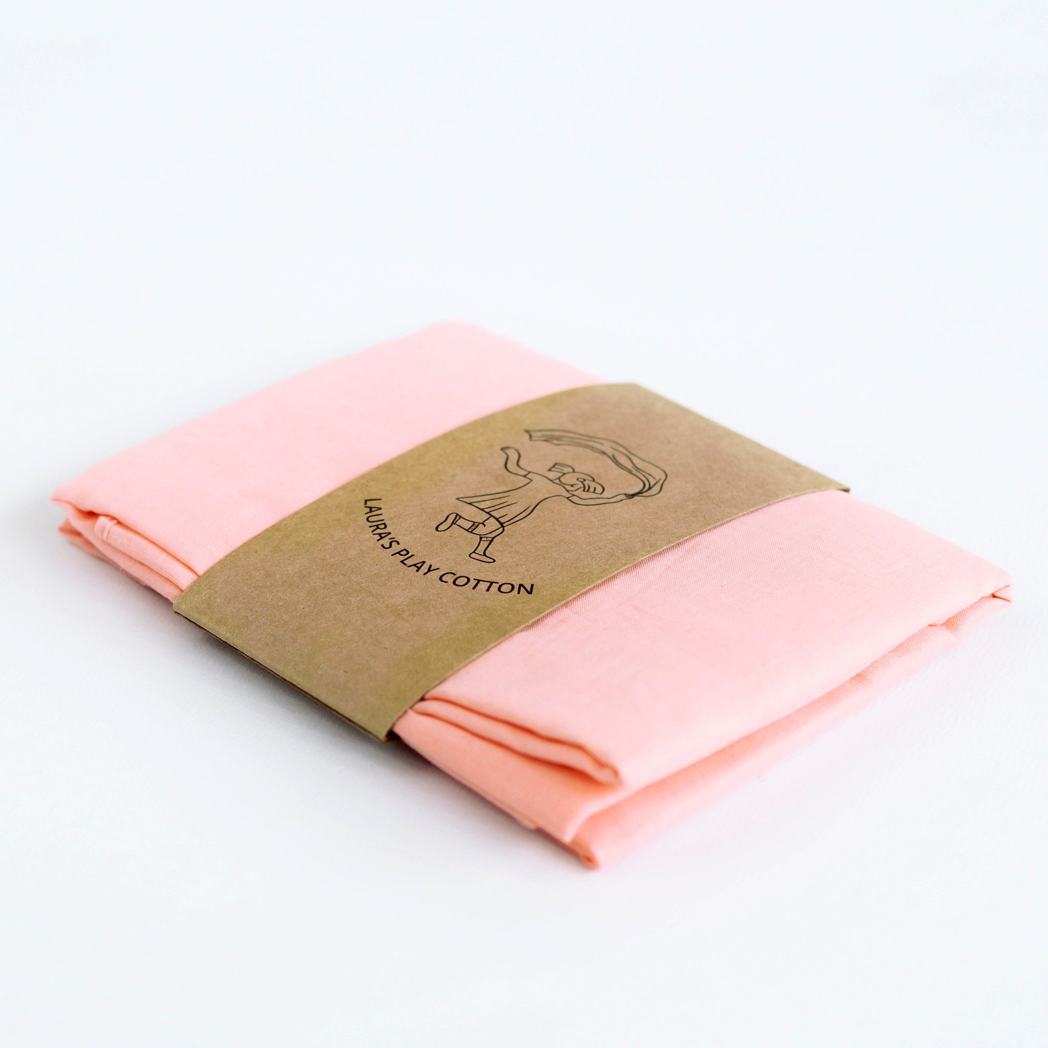 Laura's Play Cotton -Light Red - 35 x 35 inches - Organic Cotton | | Laura's Play Cotton | Little Acorn to Mighty Oaks