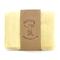 Laura's Play Cotton -Light Yellow - 35 x 35 inches - Organic Cotton | | Laura's Play Cotton | Little Acorn to Mighty Oaks