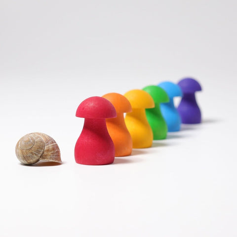 Grimm's Mushrooms Matching Game - Rainbow