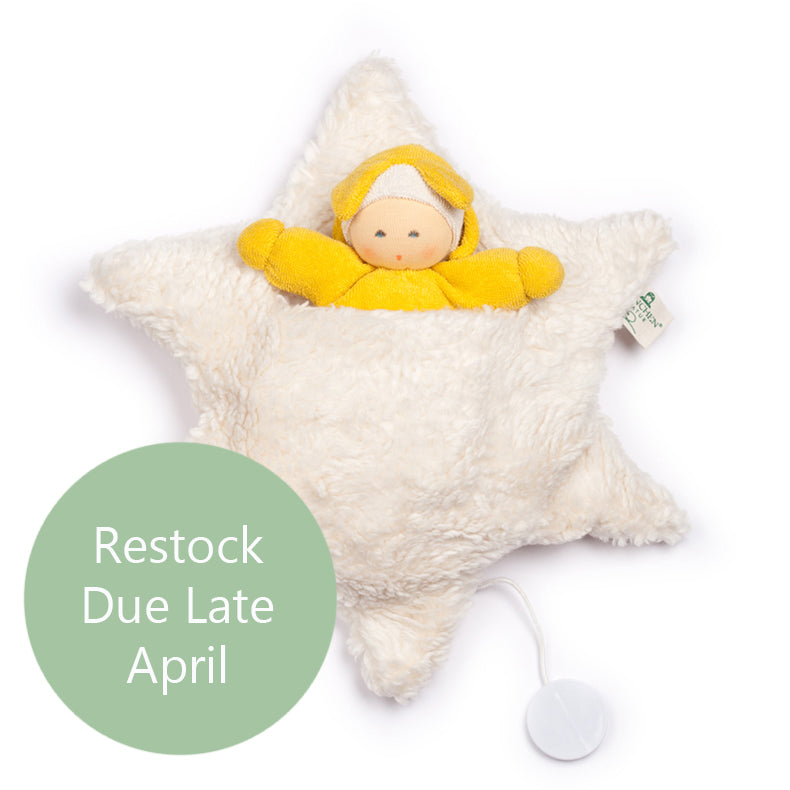 Nanchen Organic Waldorf Star Bed & Baby - Music Box | | Nanchen | Little Acorn to Mighty Oaks