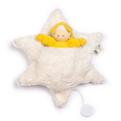 Nanchen Organic Waldorf Star Bed & Baby - Music Box