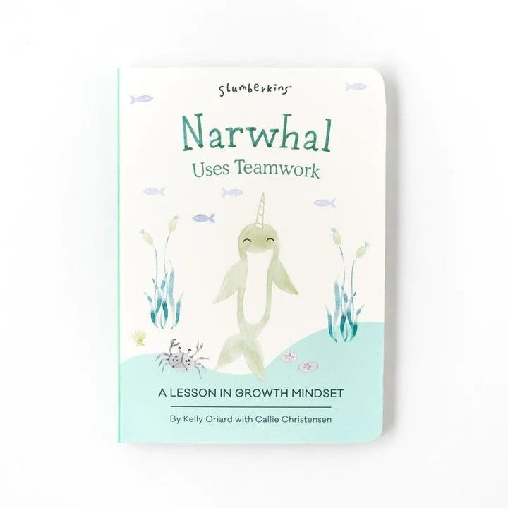 Slumberkins Narwhal Kin - Promotes Growth Mindset | | Slumberkins | Little Acorn to Mighty Oaks