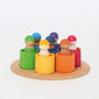 Grimm's Rainbow Friends in Cups | | Grimm's Spiel and Holz | Little Acorn to Mighty Oaks