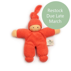 Nanchen Organic Waldorf Doll - Pimpel - Orange - 17cm