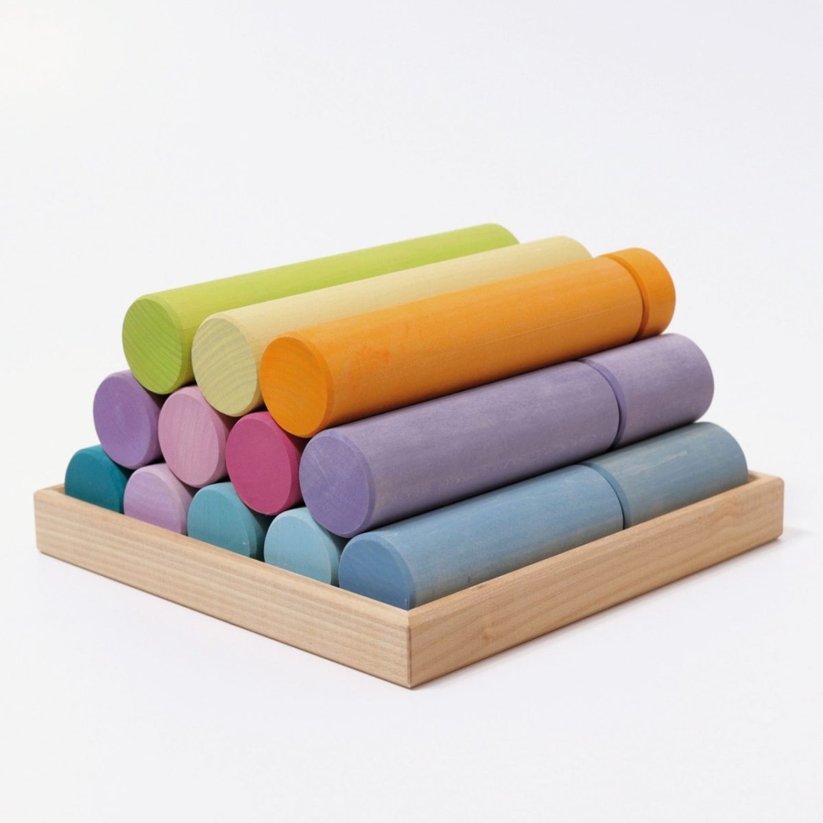 Grimm's Large Building Rollers Pastel | | Grimm's Spiel and Holz | Little Acorn to Mighty Oaks