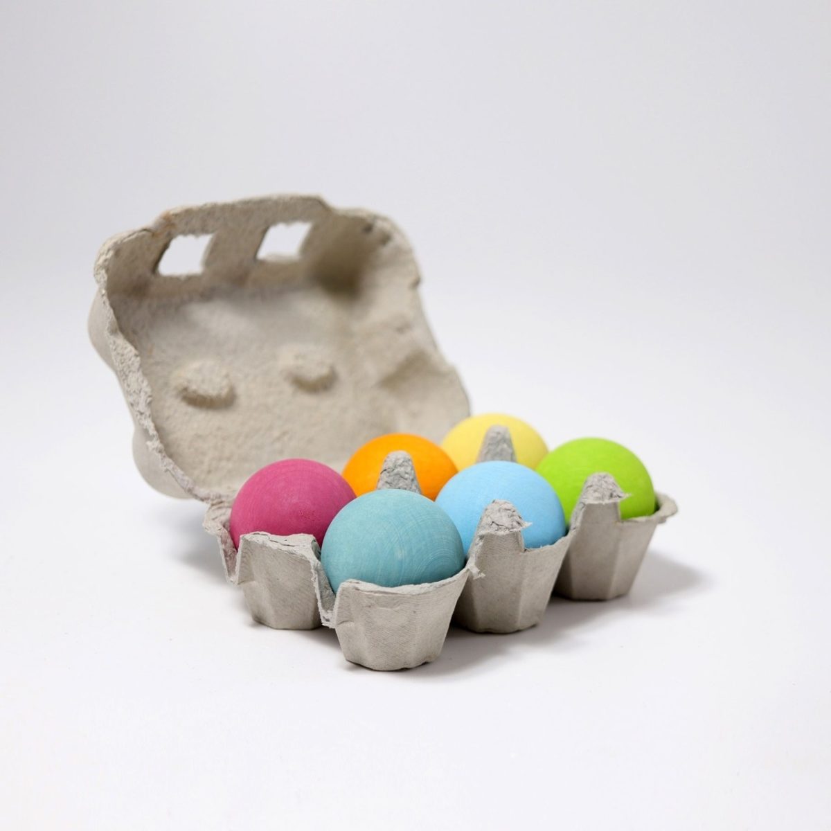 Grimm's Set of Wooden Balls - Pastel | | Grimm's Spiel and Holz | Little Acorn to Mighty Oaks