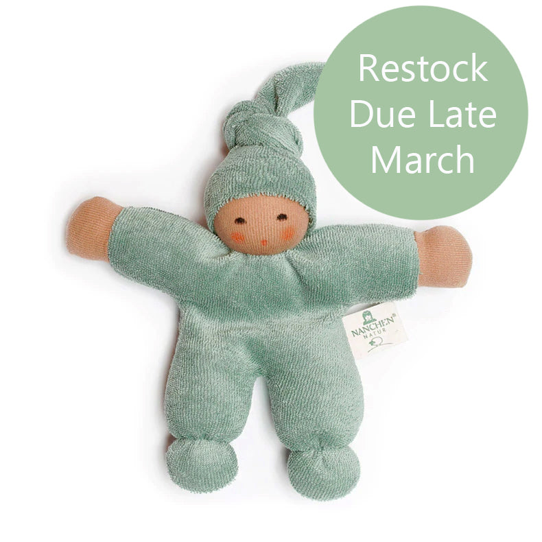 Nanchen Organic Waldorf Doll - Pimpel - Sage- 17cm | | Nanchen | Little Acorn to Mighty Oaks