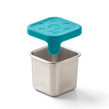 PlanetBox Stainless Steel Little Square Dipper 2.4oz - Galactic | | PlanetBox | Little Acorn to Mighty Oaks