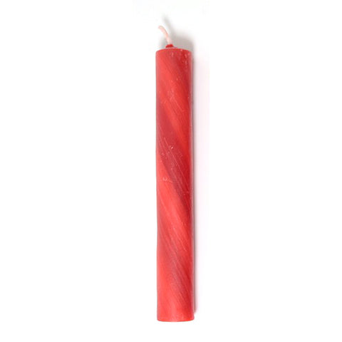 Grimm's 25% Beeswax Candle - Red Marbled