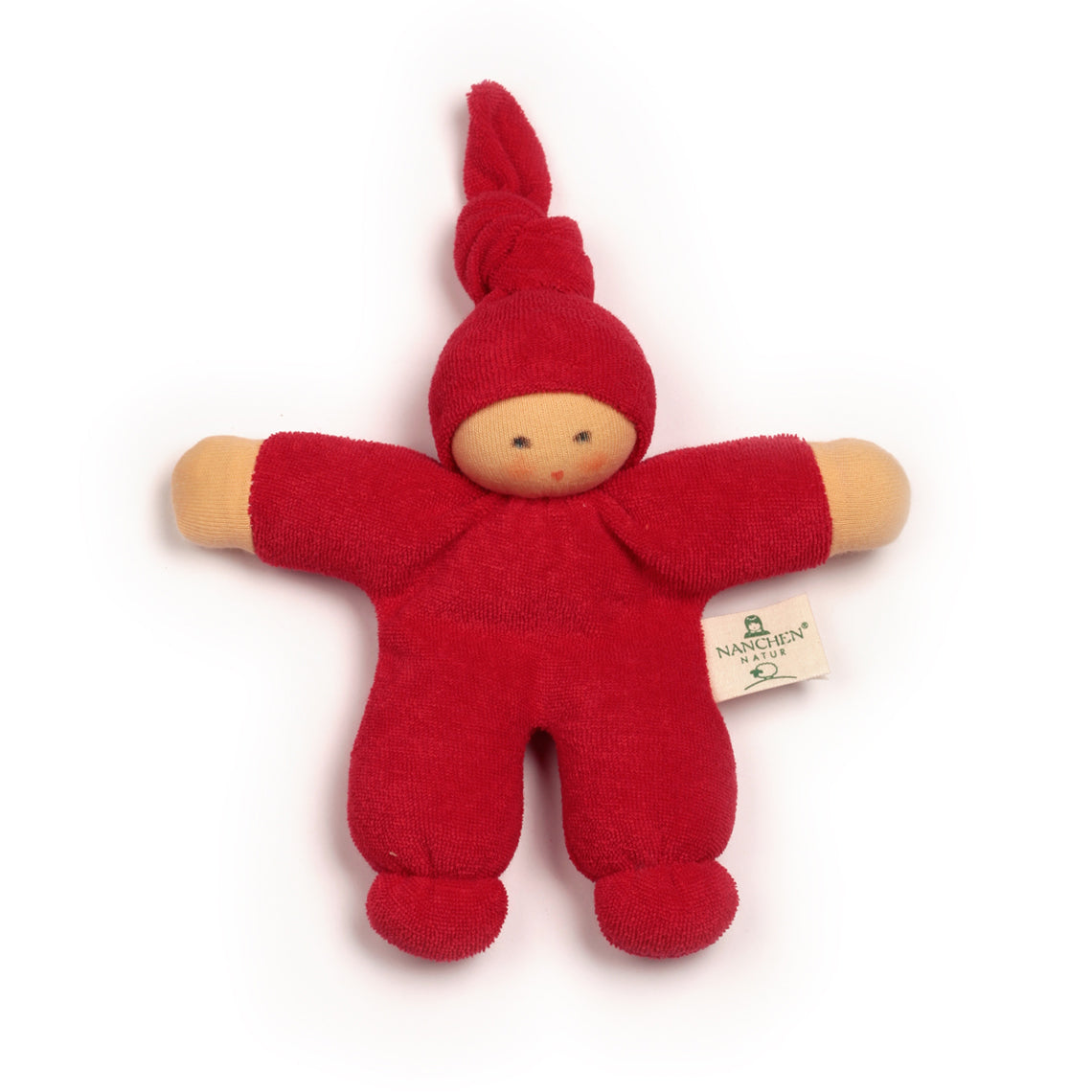 Nanchen Organic Waldorf Doll - Pimpel - Red - 17cm | | Nanchen | Little Acorn to Mighty Oaks