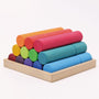 Grimm's Large Building Rollers Rainbow | | Grimm's Spiel and Holz | Little Acorn to Mighty Oaks