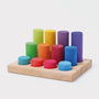 Grimm's Stacking Game Small Rainbow Rollers | | Grimm's Spiel and Holz | Little Acorn to Mighty Oaks