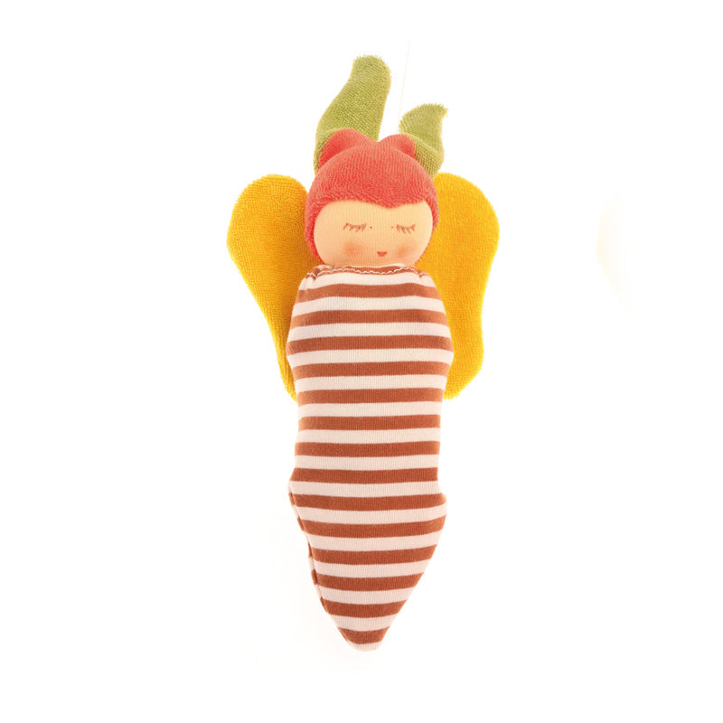 Nanchen Organic Waldorf Doll - Butterfly Baby Rattle | | Nanchen | Little Acorn to Mighty Oaks