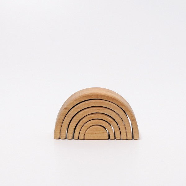 Grimm's Small Natural Rainbow Stacker | | Grimm's Spiel and Holz | Little Acorn to Mighty Oaks