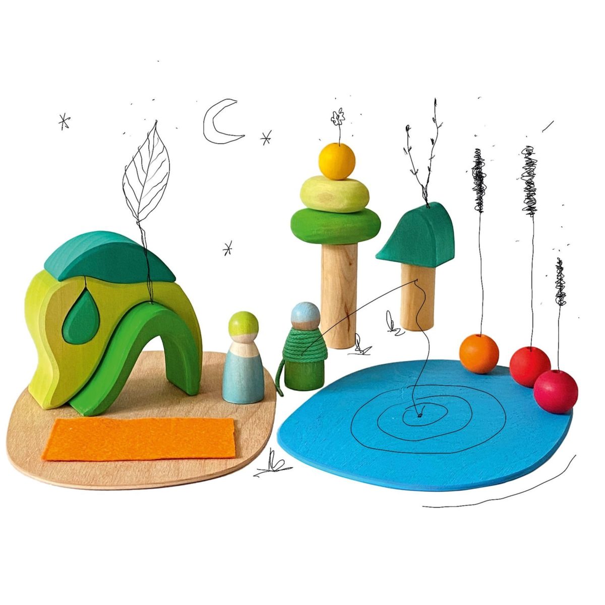 Grimm's Small World Play - In The Woods | | Grimm's Spiel and Holz | Little Acorn to Mighty Oaks