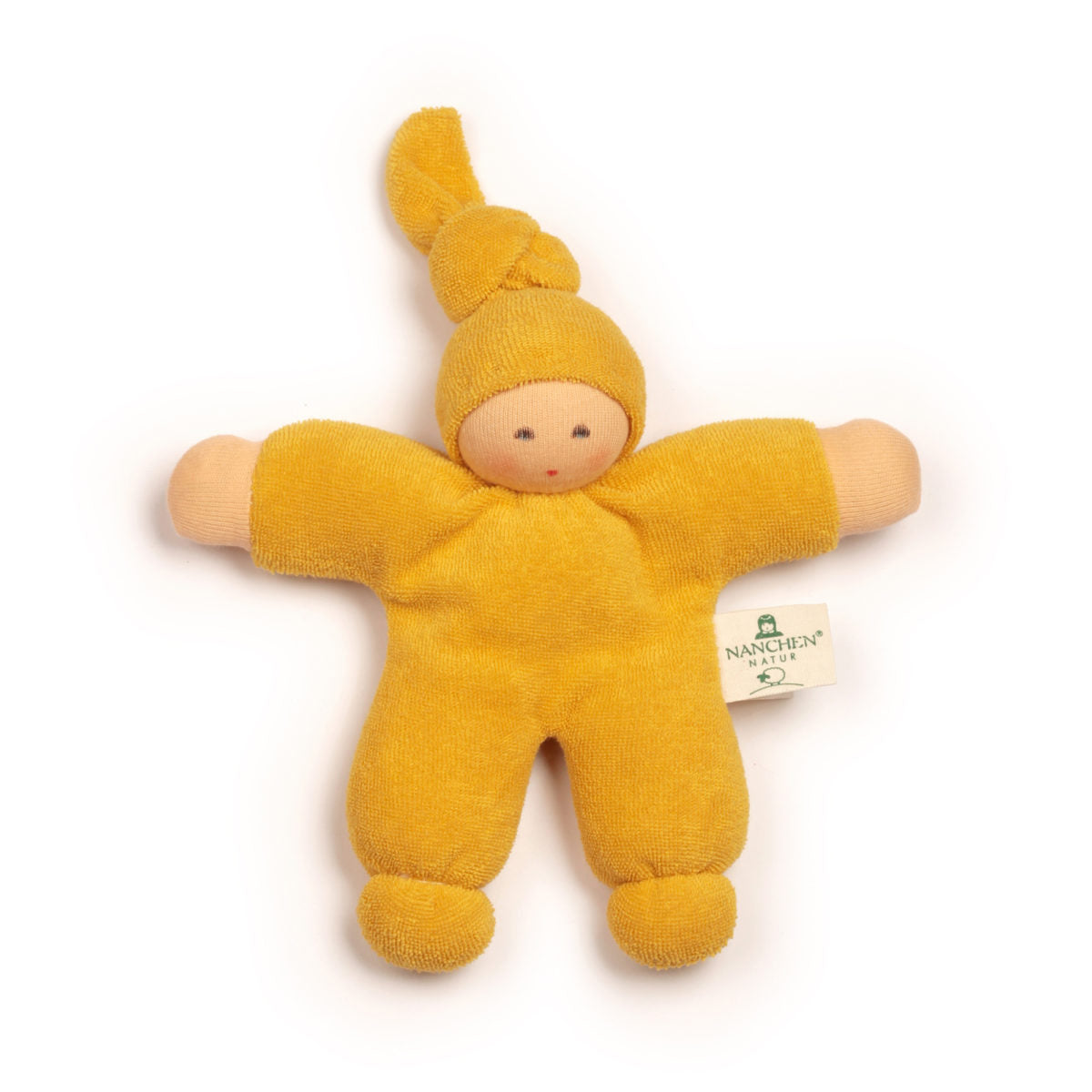 Nanchen Organic Waldorf Doll - Pimpel - Yellow - 17cm | | Nanchen | Little Acorn to Mighty Oaks